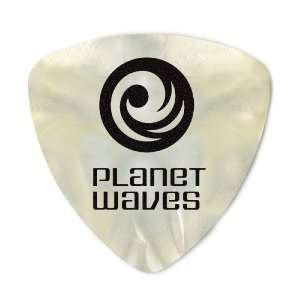  25 Planet Waves Guitar Picks White Pearl .50mm Wedge 