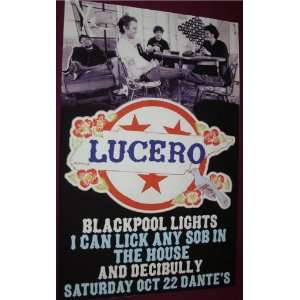  Lucero Poster   1st Concert Flyer