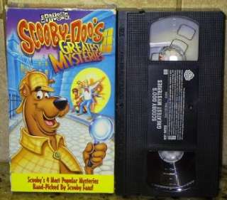 Greatest Mysteries SCOOBY DOO Movie VHS FREE U.S. SHIPPING 