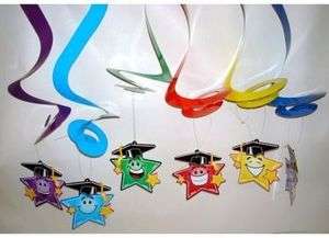 LOT of 12 Elementary School Smile STARS GRADUATION Party Class 2012 