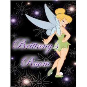  Sassy Tinkerbell Personalized Ceramic Room Sign 