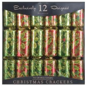 The Gift Wrap Company Tom Smith Christmas Crackers   Blizzard of Holly 