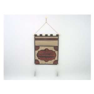  Leather Bencher Holder with Jerusalem, Hanging Pole and 