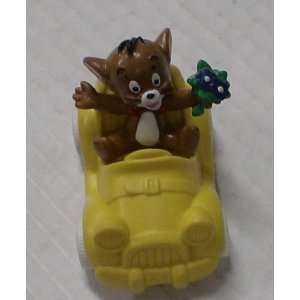  Tom and Jerry German Pvc Figure Jerry in Yellow Car Toys 