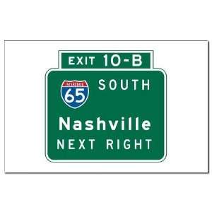  Nashville, TN Highway Sign American Mini Poster Print by 