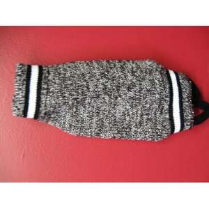  Tweed Dark Brown and Grey Dog Sweater Sz. 8. Measure from 