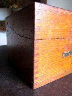 antique METER THALHEIMER WOOD BOX cigar/index BALT MD  