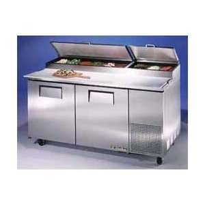  True TPP 60 Pizza Prep Table 2 Doors, Holds 8 Third Size 