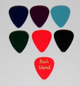 100 Celluloid Solid Color Guitar Picks Custom Imprinted (Listing #28 