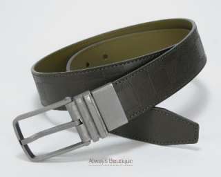 Authentic Louis Vuitton Boston Glazed Calf Leather Reversible Belt 