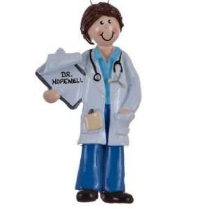  Personalized Doctor   Female Christmas Ornament