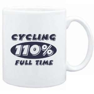  Mug White  Cycling 110 % FULL TIME  Sports Sports 