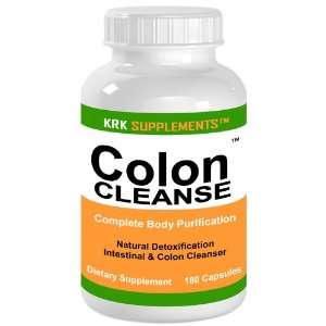 Colon Cleanse 180 Capsules Body Detoxification Detox Extreme KRK 