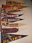 VINTAGE LOT OF 9 SPORTS PENNANTS BASEBALL SOCCER OLYMPI