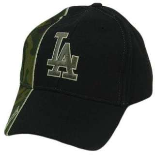 MLB LA LOS ANGELES DODGERS CAMO BLACK BASEBALL HAT CAP  