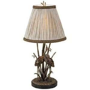  Maitland Smith Antique Brass Heron Table Lamp