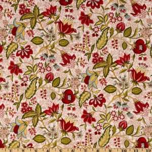  44 Wide Bellagio Road Garden Pink Fabric By The Yard 
