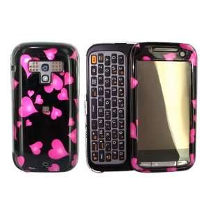  For Sprint HTC Touch Pro 2 Hard Case Hearts Black 