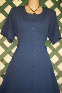 SPECIAL THYME BLUE FLARE DRESS 20W CAREER CASUAL WEDDING PARTY CHURCH 