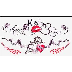  Kiss Here Cherub Temporaray Tattoo Toys & Games