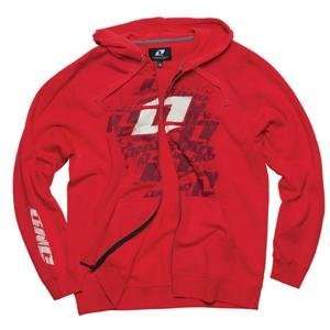  One Industries Thrasher Zip Up Hoody   2X Large/Red 