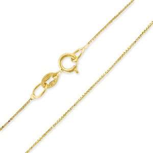  14 Karat Gold Filled Box Style Necklace 16 inches Peora 
