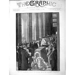  1896 Archbishop Benson Funeral Canterbury Cathedral