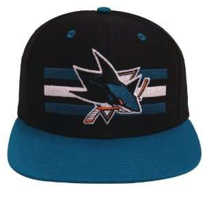  San Jose Sharks Retro Billboard Hat Cap Snapback Black 