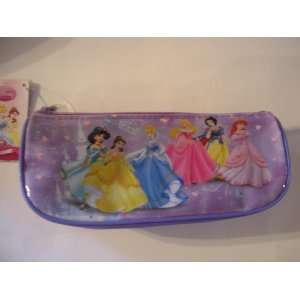  Disney Princess Pencil Bag Pouch Make Up Bag ~ Lavender 
