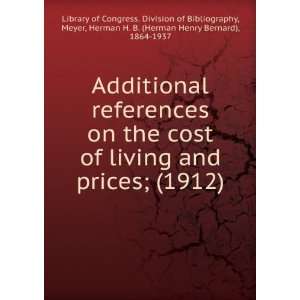  Additional references on the cost of living and prices 