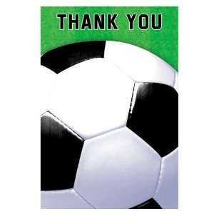  Lets Party By Amscan Soccer Fan Thank You Notes 
