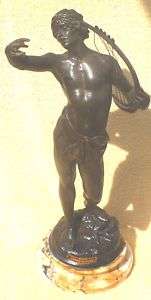 Late 1800 Georges Bareau David Devant Saul Sculpture  