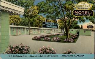 THEODORE AL Bellingrath Gardens Motel Old Postcard  