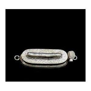  BIWA PEARL STERLING CLASP ETCHED #3~ 