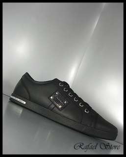 Men Shoes Sneaker DOLCE & GABBANA Black Leather Limited New Winter 