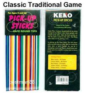 PICK UP STICKS Traditional Mikado Classic Family Game Safe Round Tips 