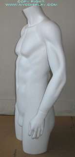Brand New 38H White Male Adult Mannequin Torso Form 2  