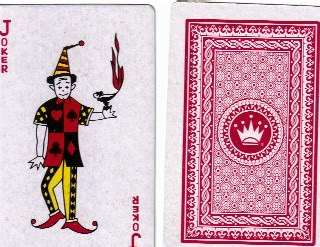 NAIVE RED JOKER, FROM CROWN PLAYING CARDS, MINT SALE  