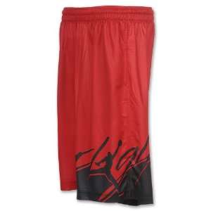  NIKE Jordan Color of Flight Mens Shorts, Varsity Red/Black 