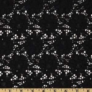  52 Wide Stretch Lace Blaire Black Fabric By The Yard 