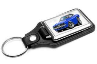 1969 Dodge Charger Muscle Car toon Keychain NEW  