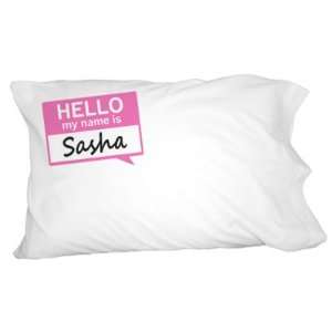  Sasha Hello My Name Is Novelty Bedding Pillowcase Pillow 