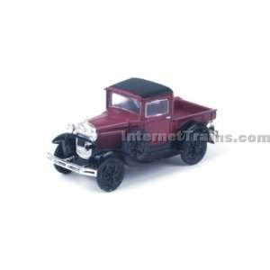  Athearn HO Scale Ready to Roll Model A Pickup   Burgandy 