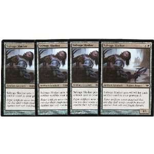  MTG Conflux FOIL SALVAGE SLASHER Playset of 4 commons 
