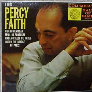 Percy FaithColumbia B 2623 Hall of Fame 1958 EP EX/EX  