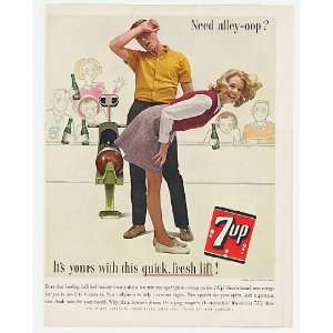    1963 7 Up Soda Need Alley Oop Bowling Print Ad