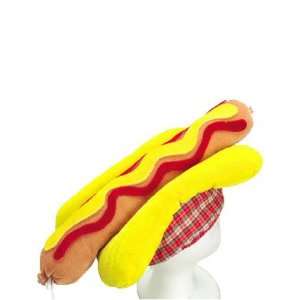  New Stuffed Plush Hot Dog Hotdog Hat Costume Party Cap 