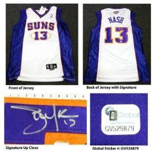 Steve Nash Autographed Uniform   Global COA   Autographed NBA Jerseys 