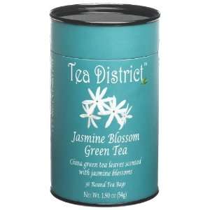 Tea District Jasmine Blossom Green Tea,  Grocery & Gourmet 
