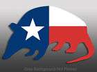 Armadillo Shaped Texas Flag Sticker  decal bumper shape